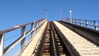 Colossus Roller Coaster POV Six Flags Magic Mountain [upl. by Ahsiuqram470]