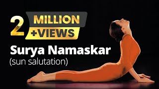 Suryanamaskar The Sun Salutation By Isha Sharvani Indian Contemporary dancer and actress [upl. by Kinnon]