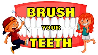 Brush Your Teeth  A Fun Rhyme for Kids Hygiene  Make Brushing Teeth Exciting [upl. by Tnomad]