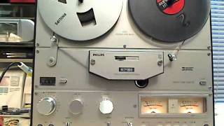 The Philips N7150 reel to reel 198083 Demonstration and inside look [upl. by Sillyrama]