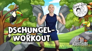 DSCHUNGEL WORKOUT  Fitness für Kinder ohne Equipment  Fit für Abenteuer [upl. by Nanis]