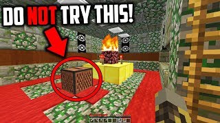 Do NOT play Disc 11 next to Herobrines Shrine in Minecraft Scary Minecraft Challenge [upl. by Dede]