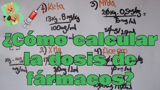 ¿Cómo calcular la dosis de fármacos ¿Cómo dosificar  Las bestias de George [upl. by Auqinimod]