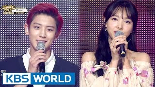 Special Collaboration  ChanYeol amp NaYeon Music Bank  20160624 [upl. by Jesh]