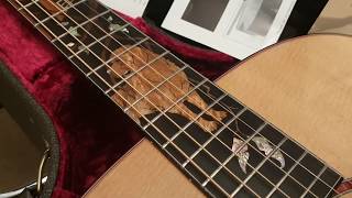 Stephen King Signed Cujo Acoustic Guitar from the movie Bob Taylor Custom Shop up close video review [upl. by Aitat]