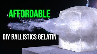 Making and Testing Home Made Ballistics Gel [upl. by Dunning]