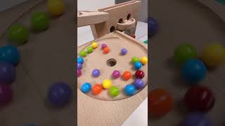 marble Run Race ASMR 148 Wooden Wave Course Colorful Marbles marblerun marblerunrace asmr [upl. by Gabler368]