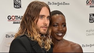 Jared Leto and Lupita Nyongo Getting Romantic [upl. by Ymmik]