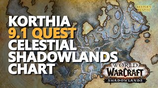 Celestial Shadowlands Chart WoW Quest [upl. by Airamesor27]