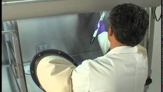 Routine cleaning of a Pharmagard Isolator [upl. by Risser]