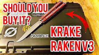 The PERFECT balisong Squid Industries Krake Raken V3 Review [upl. by Guarino]