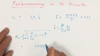 Fehlerrechnung in 12 Minuten [upl. by Onilegna]