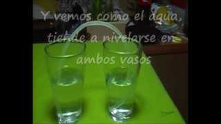 EXPERIMENTO VASOS COMUNICANTES [upl. by Amada]