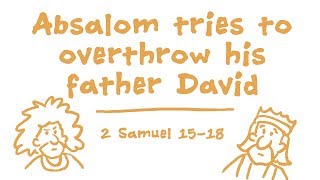 Absalom Tries to Overthrow His Father David Bible Animation 2 Samuel 1518 [upl. by Elatnahc]