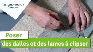 Comment poser des dalles et des lames à clipser  Leroy Merlin [upl. by Karna]