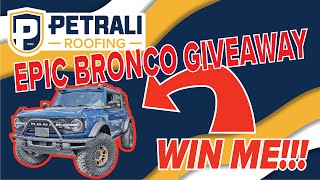 Petrali Roofing  Great Colorado Bronco Giveaway [upl. by Lehet]