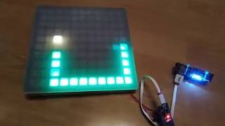 ESP32 ws2812 led matrix with Bluetooth [upl. by Annayat830]