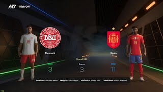 FC 25  Denmark vs Spain ft RodriEriksenYamal  UEFA Nations League [upl. by Cote]