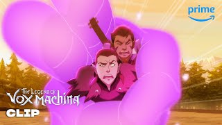 Scanlan and Vax Enter the Dragon  The Legend of Vox Machina  Prime Video [upl. by Yelloh]