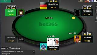 Just A Typical 30 Minutes On Bet365 Poker [upl. by Fosdick]