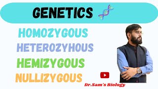 Homozygous vs Heterozygous vs Hemizygous vs Nullizygous [upl. by Enelrats964]