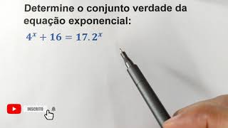 Determine o conjunto verdade da equação exponencial 4ˣ 16  17  2ˣ Função exponencial matemática [upl. by Primrose908]