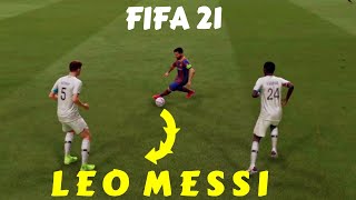 FIFA 21 Leo Messi Dribblings and Goals FIFA 21 LEO MESSI SKILLS GOALS AND CELEBRATIONS FIFA 2021 [upl. by Ettennan]