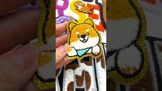 Fluffy touch colorful chenille patch☺ Custom patch [upl. by Eemyaj]