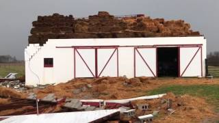 Roof torn from barn in Leesburg tornado [upl. by Harlow562]