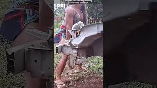 Watch Gil Cunha lift It Scrap Car Rolling amp Lifting femalestrength womensbodybuilder [upl. by Aihsela322]