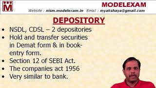 Depository Concepts  an overview  NSDL amp CDSL [upl. by Bowler]