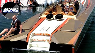 3000HP TURBINE BOAT STARTUP LOUD [upl. by Fantasia106]