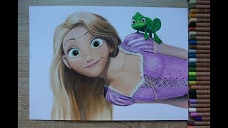 Drawing Rapunzel and Pascal [upl. by Eelan319]