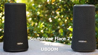 Anker Soundcore Flare 2 vs Earfun UBOOM Speaker Comparison [upl. by Obel]