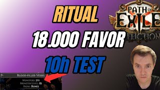 Ritual Farming  Biggest bloodfilled vessel 20000 favor possible Path of Exile Poe [upl. by Atnwahs]