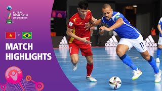 Vietnam v Brazil  FIFA Futsal World Cup 2021  Match Highlights [upl. by Nielson631]