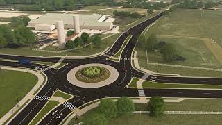 Proposed MultiLane Roundabout at Hunt Club and Stearns School Road [upl. by Omarr]