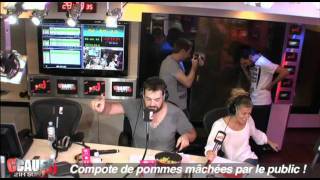 Compote de pommes mâchées par le public   CCauet sur NRJ [upl. by Hametaf]