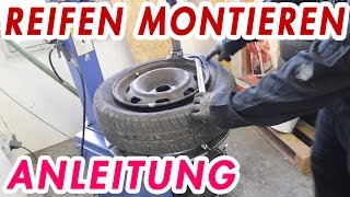 Reifen Montieren und Auswuchten  Anleitung Tutorial Film [upl. by Eirene763]