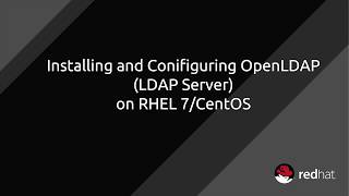 RHEL7CentOS How to Configure a OpenLDAP LDAP server [upl. by Scott]