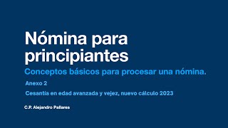 14 A2 Cesantía en edad avanzada y vejez calculo 2023 [upl. by Ayam617]