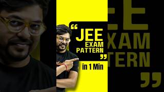 JEE Exam Pattern Explained in 1 minute✅✅jee jee2025 iit iitjee jeeexampattern exampattern [upl. by Treb]