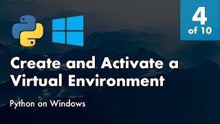 Install Python 38 on Windows 10  4 of 10  Create and Activate a Virtual Environment with Pipenv [upl. by Lenoj]