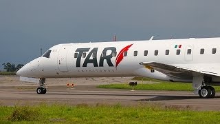 TAR Aerolines ERJ145 Take off at Toluca Airport [upl. by Sidoon]