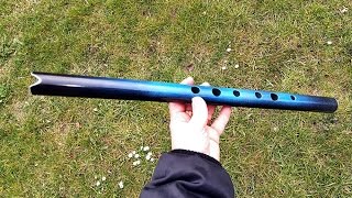 PVC Quenacho D large diameter painted Bass flute [upl. by Annoik619]