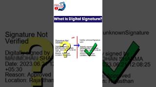 What is Digital Signature  How to verify Digital Signature in mobile [upl. by Orwin]