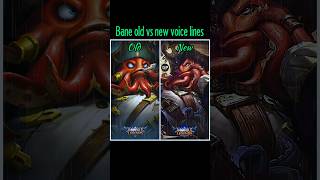 Bane old vs new voice lines😌😌 mlbb mobilelegends bane shorts tiktok trending fyp mlb foryou [upl. by Atiker]