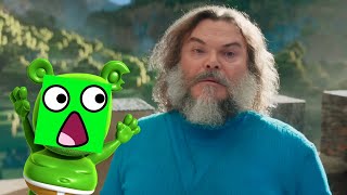 The Gummy Bear Song gets Interrupted by Jack Black as Steve from quotA Minecraft Moviequot [upl. by Huberman293]