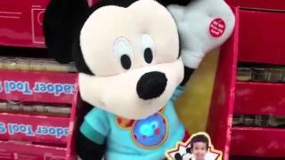 Talking Mickey Mouse Clubhouse Plush Toy Review Disney Song Hot Diggity Dog Mickey Mouse P [upl. by Anwahsad]