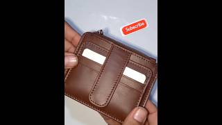 👉Smart Card holder with Zip Save 25cardsshort vrilvideoforyouleatherwalletvril [upl. by Eugor]